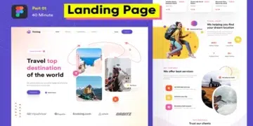 Travel & Tour Website UI Design in Figma - Free Landing Page