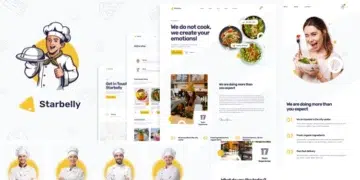 Starbelly - Modern Restaurant HTML Template: Download it for free